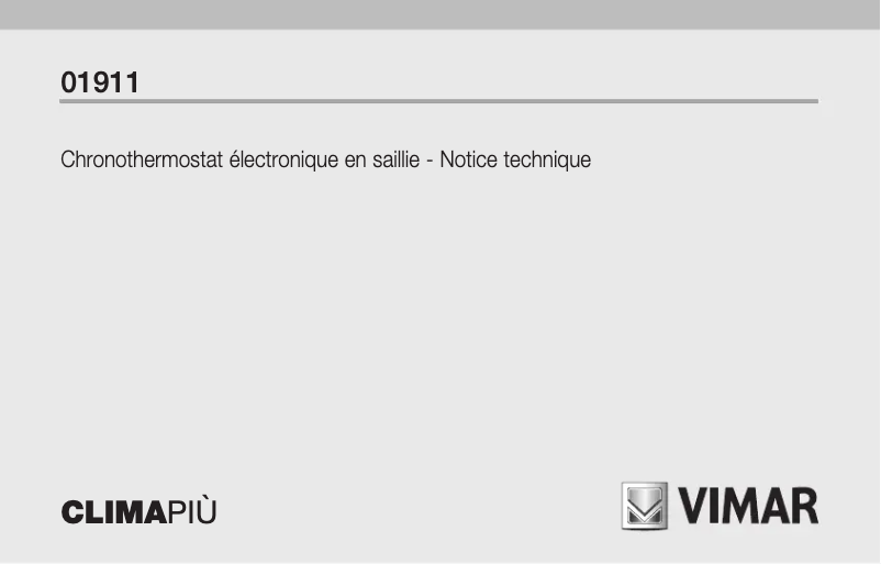 Página 1 del manual Manual de usuario Vimar 01911