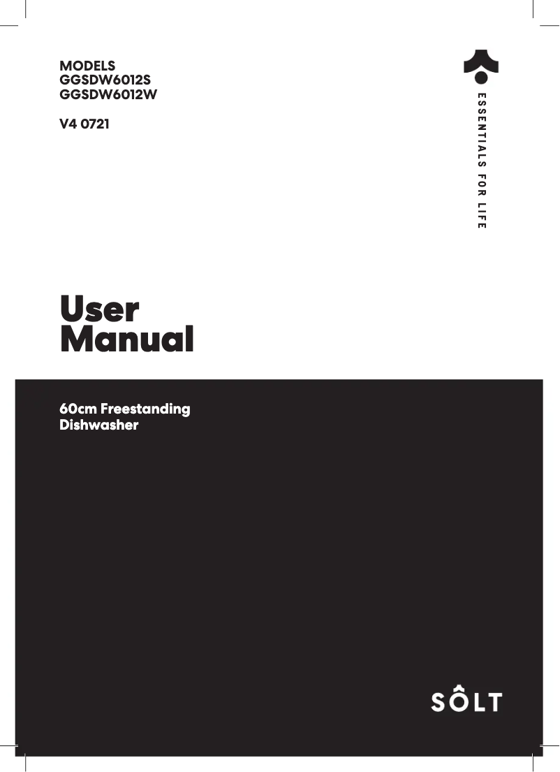 Page n°1 - Manuel utilisateur Sôlt GGSDW6012W