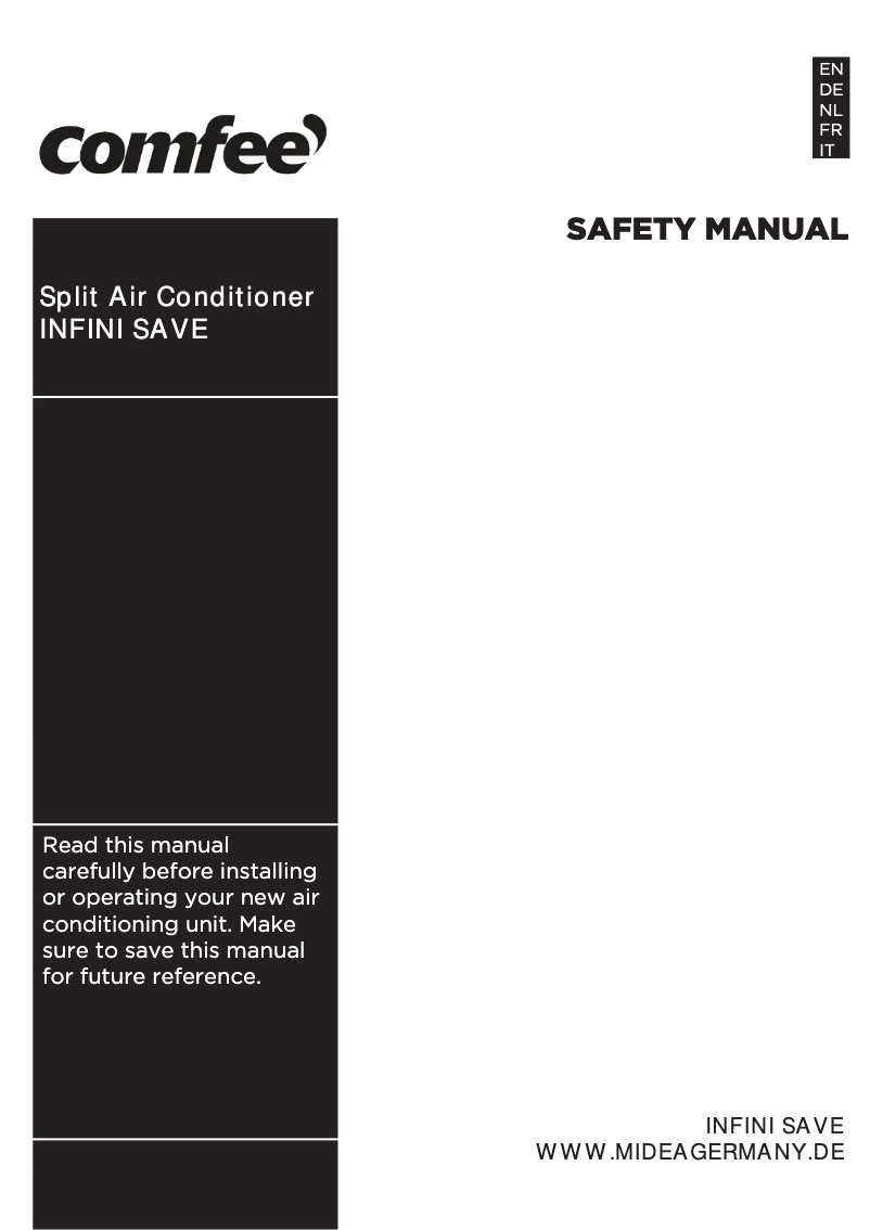 Page n°1 - Manuel utilisateur Comfee Infini Save 12