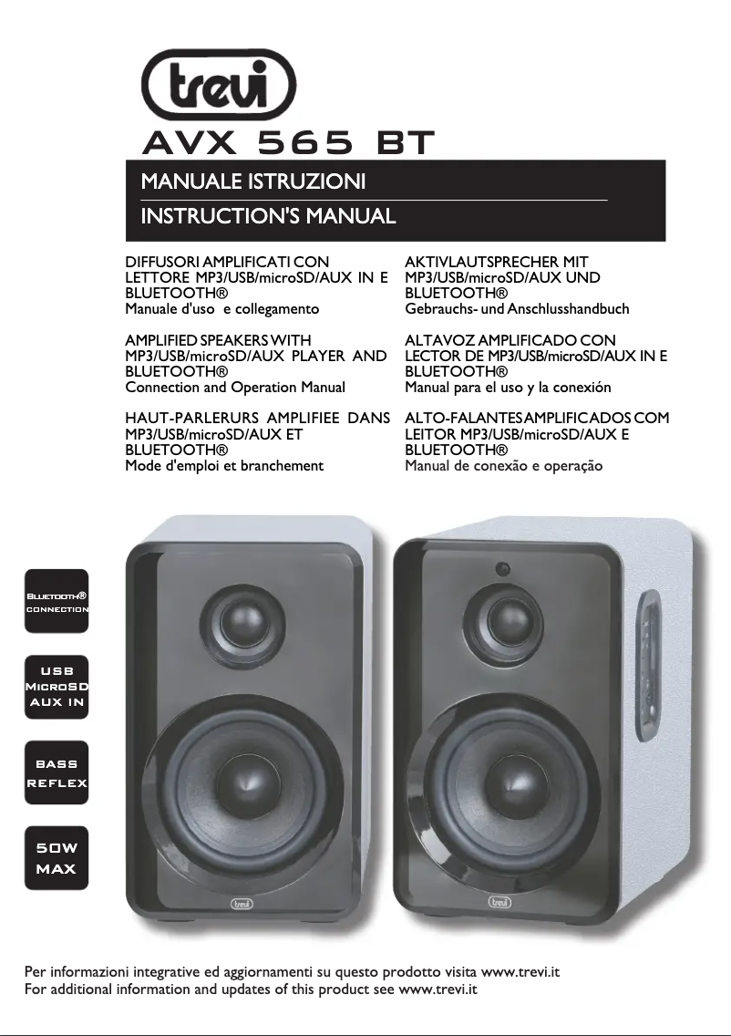 Page n°1 - Manuel utilisateur Trevi AVX 565 BT