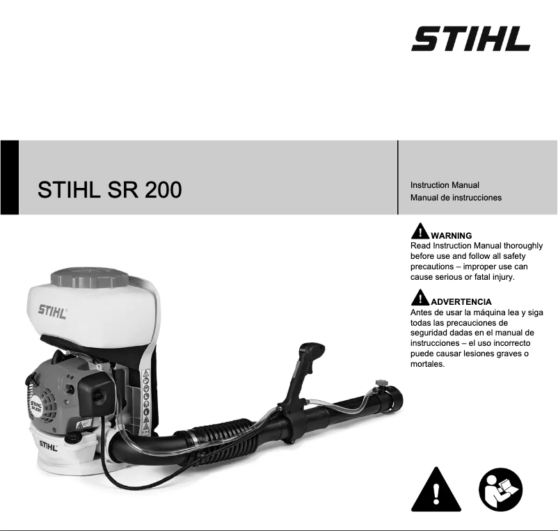 Page 1 de la notice Manuel utilisateur Stihl SR 200