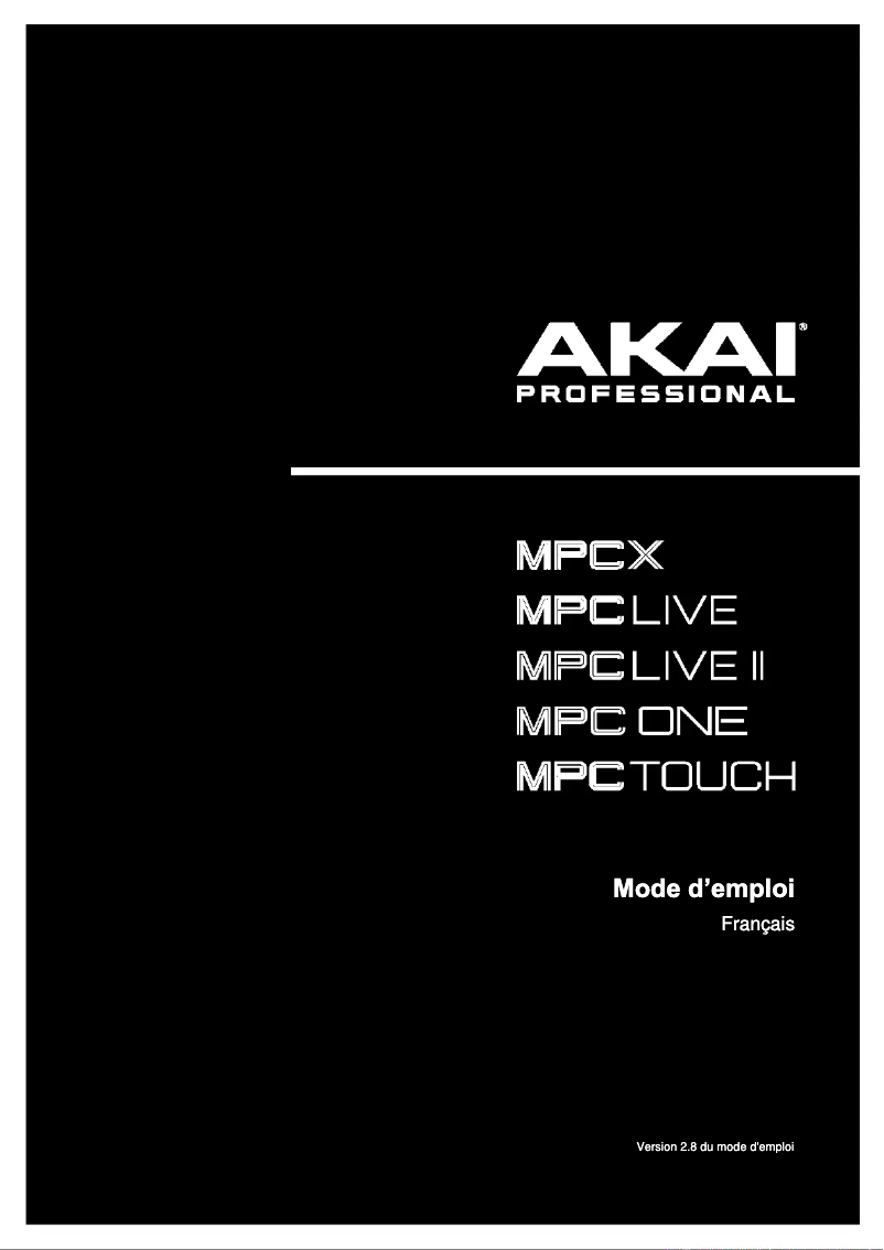 Page n°1 - Manuel utilisateur AKAI MPC Live II