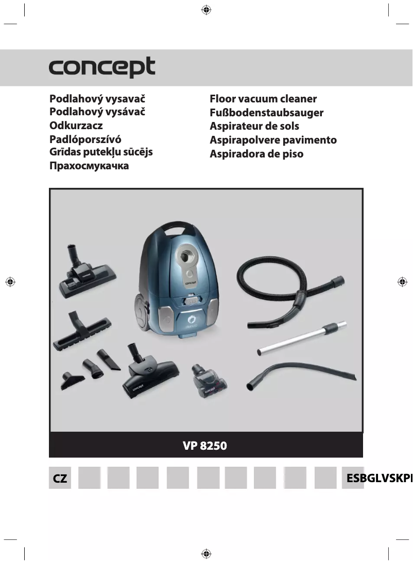 Image de la première page du manuel de l'appareil VP8250