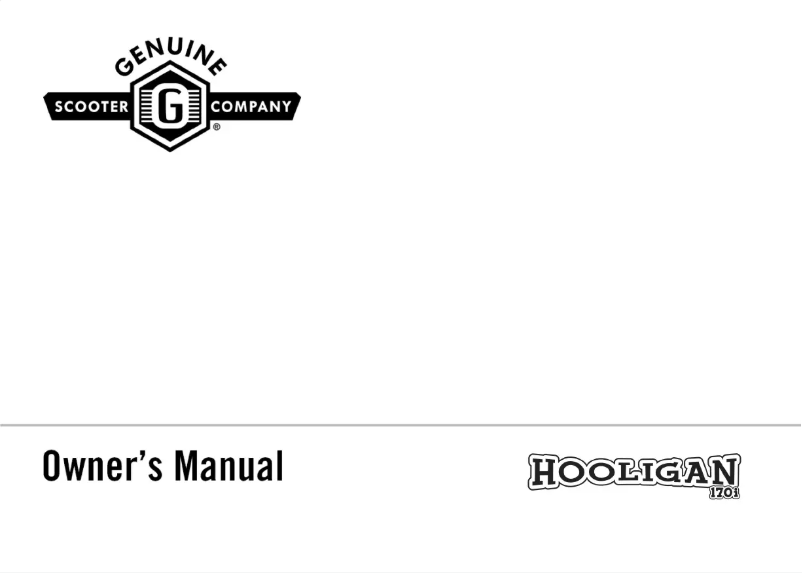 Página 1 del manual Manual de usuario Genuine Hooligan 170i