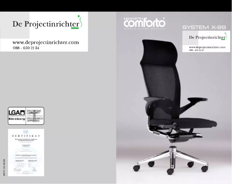 Image de la première page du manuel de l'appareil System X-99