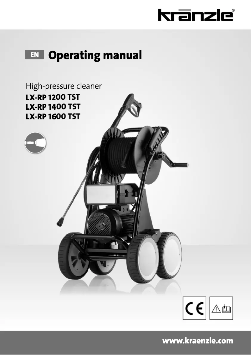 Page 1 of the manual User Manual Kränzle LX-RP 1400TST