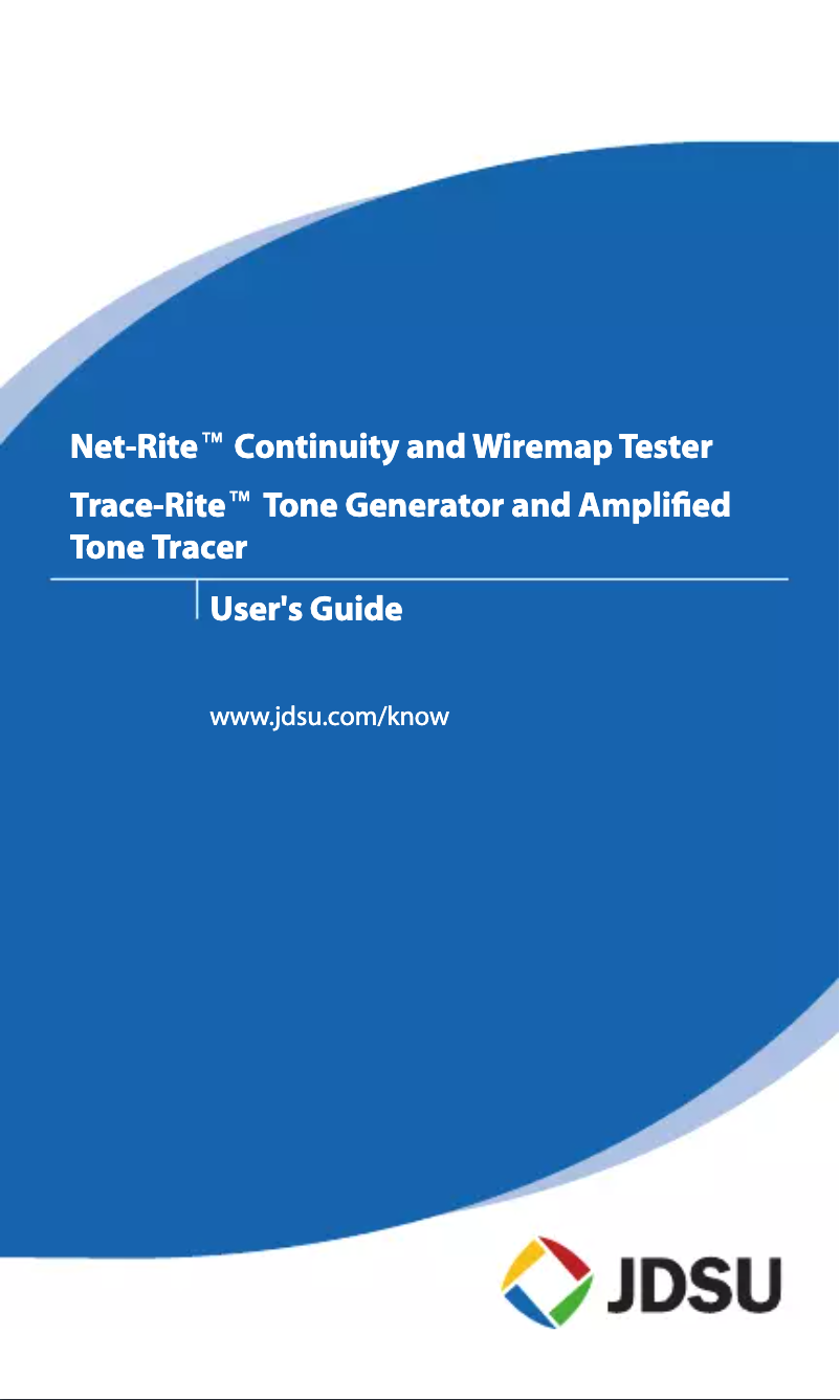 Page n°1 - Manuel utilisateur JDSU TP250