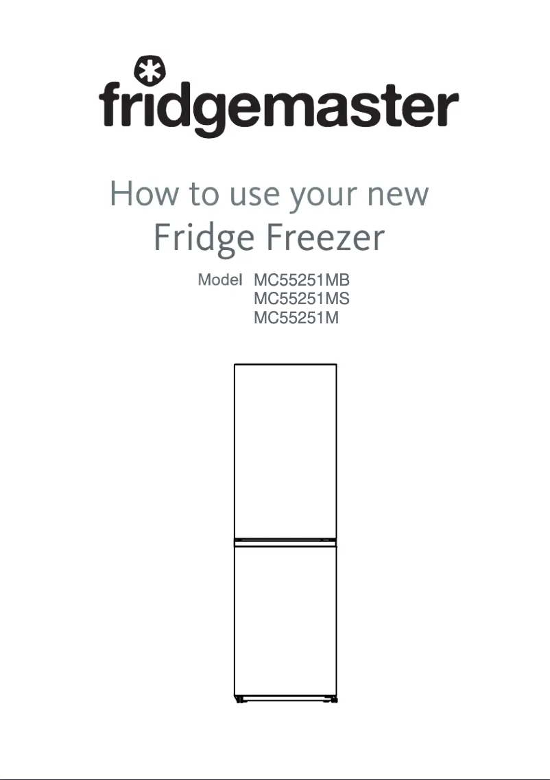 Page n°1 - Manuel utilisateur Fridgemaster MC55251MS