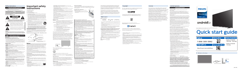 Imagen de la primera página del manual del dispositivo 32PFL5405