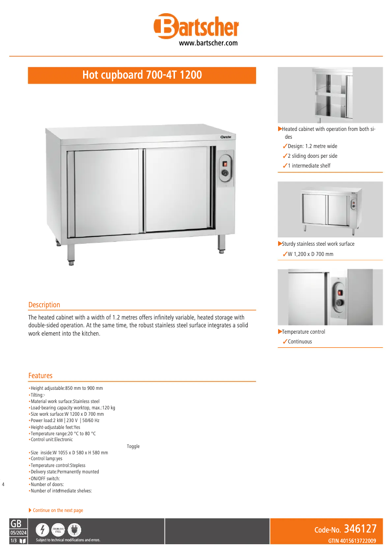 Image de la première page du manuel de l'appareil 700-4T 1200