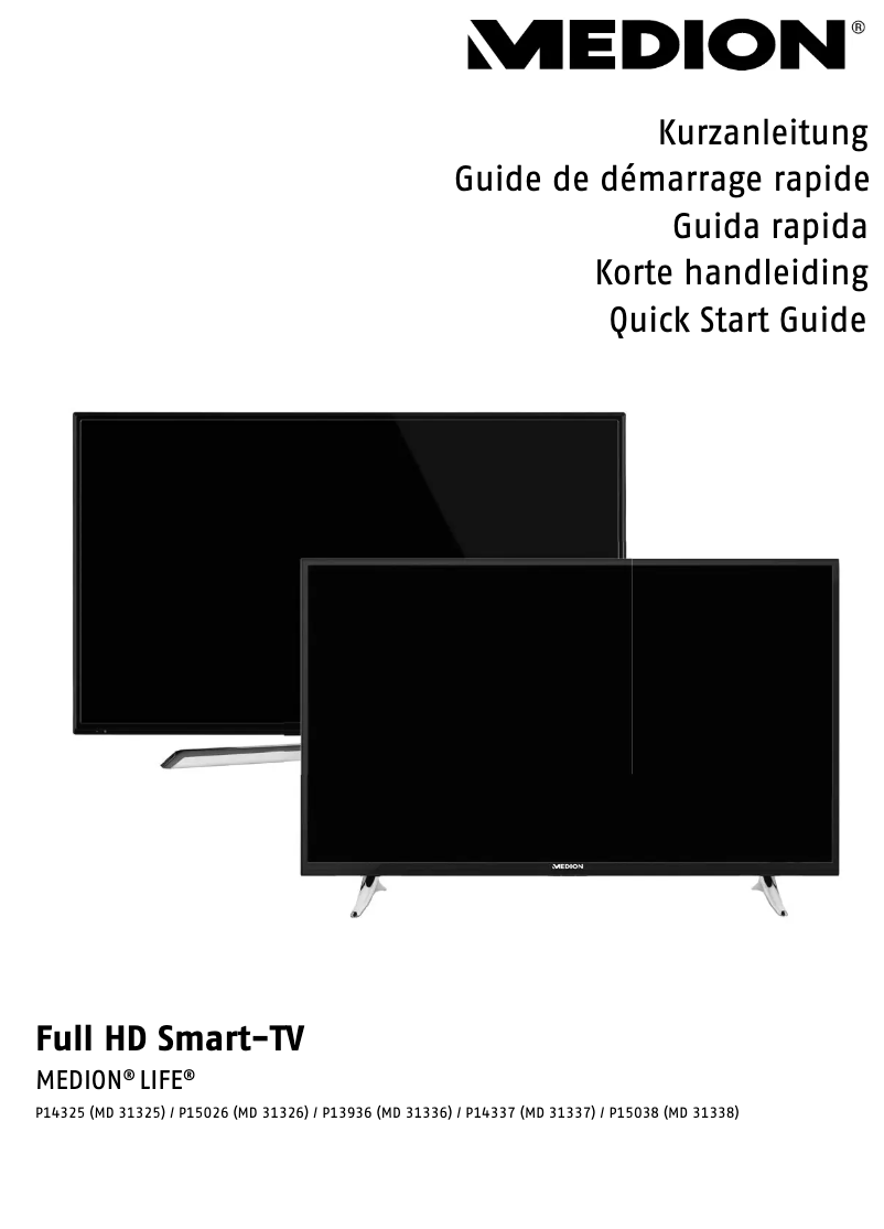 Page 1 de la notice Manuel utilisateur Medion LIFE P14337 (MD 31337)