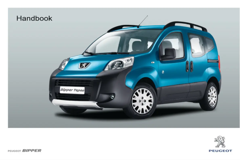 Page 1 de la notice Manuel utilisateur Peugeot Bipper (2013)