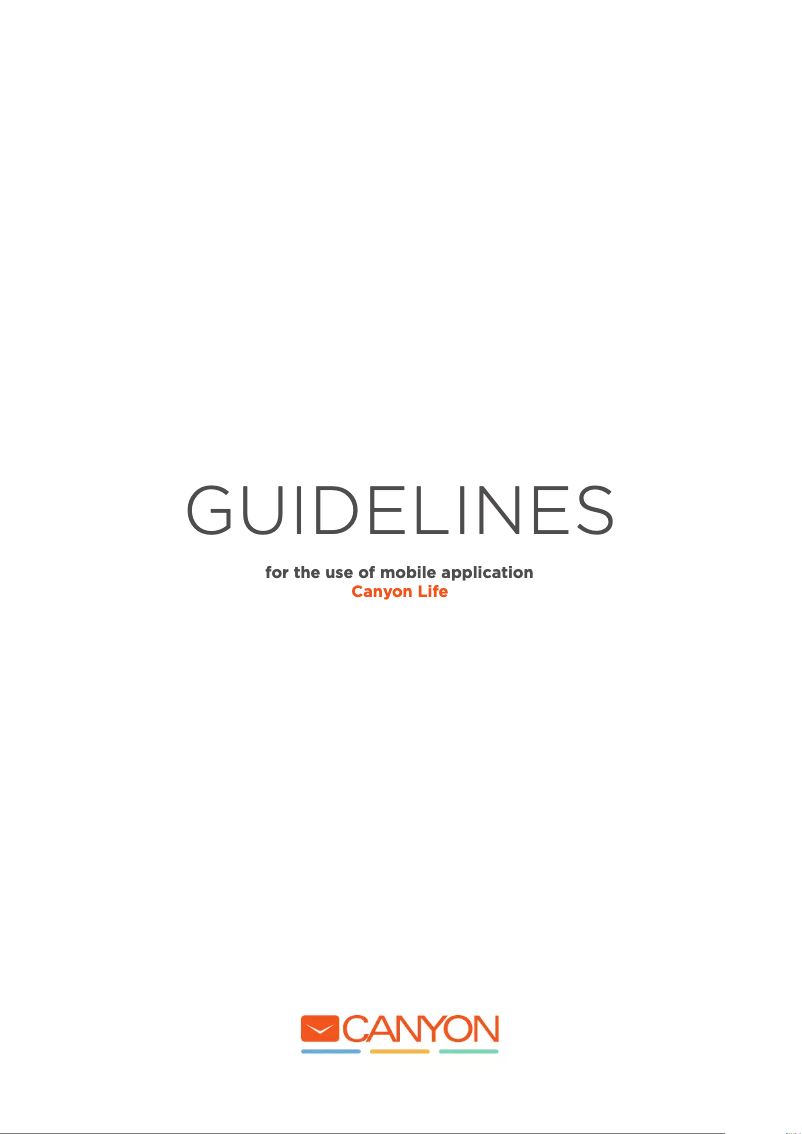 Page 1 of the manual User Manual Canyon SW-61