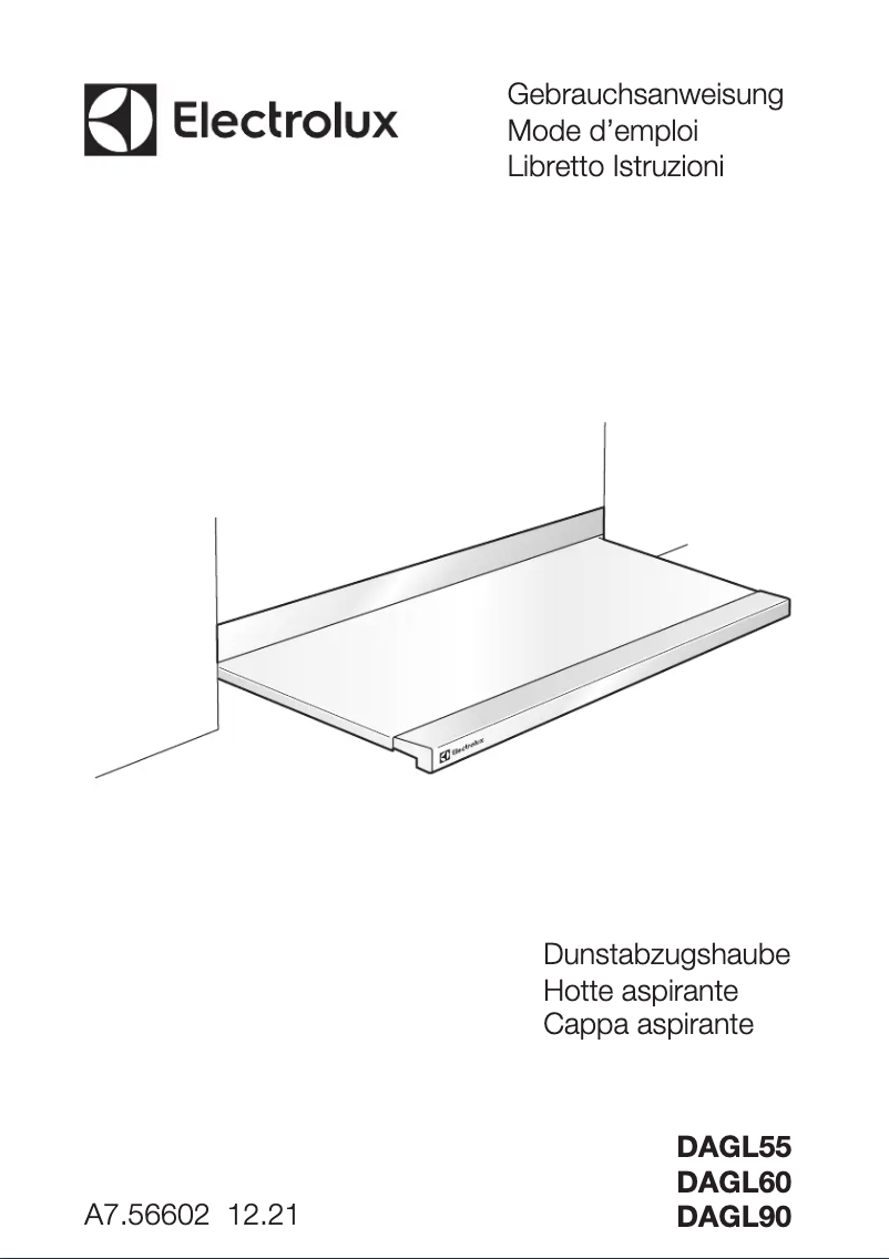 Page 1 de la notice Manuel utilisateur Electrolux DAGL5545SW