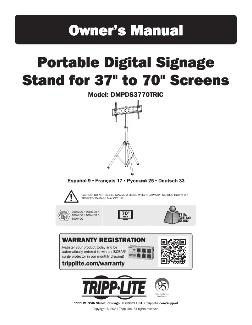 Image de la première page du manuel de l'appareil DMPDS3770TRIC
