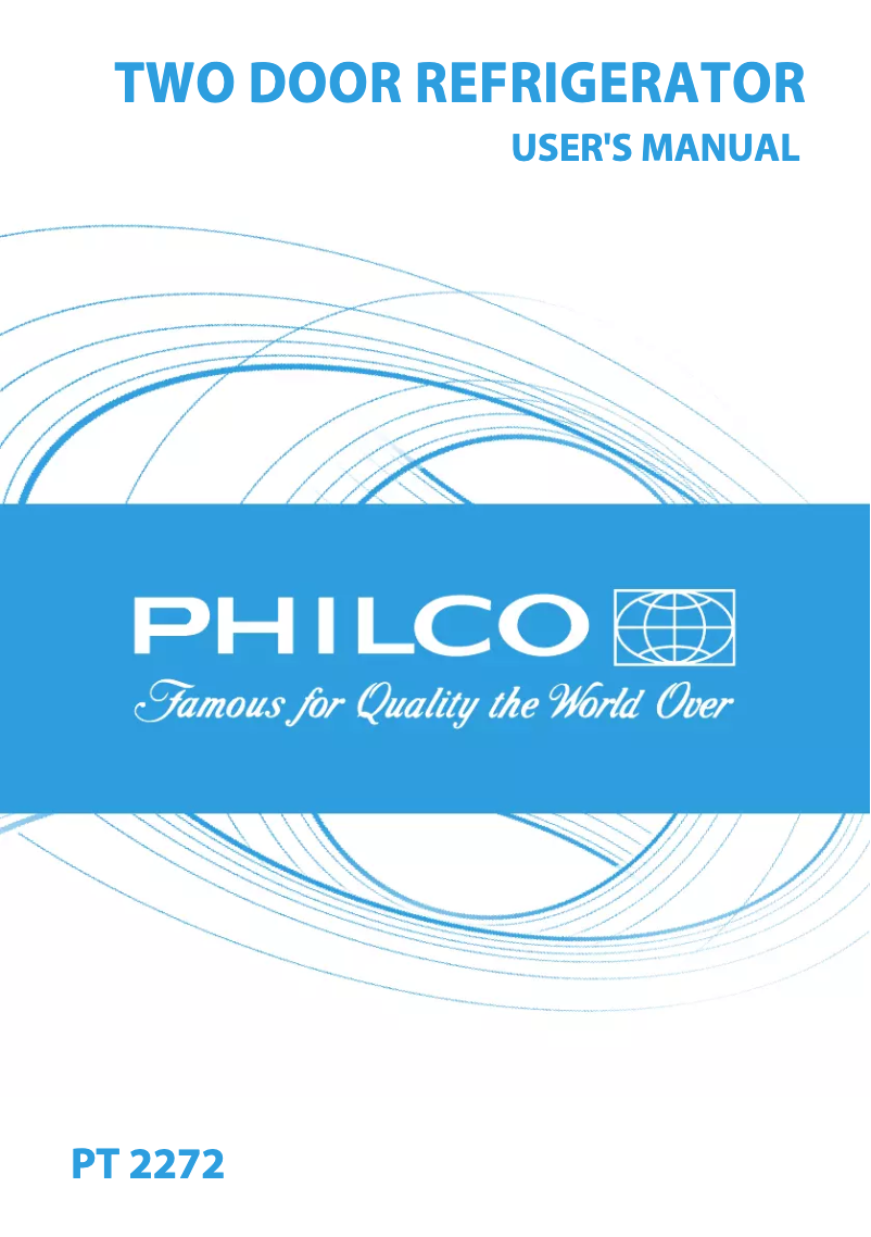 Page 1 de la notice Manuel utilisateur Philco PT 2272
