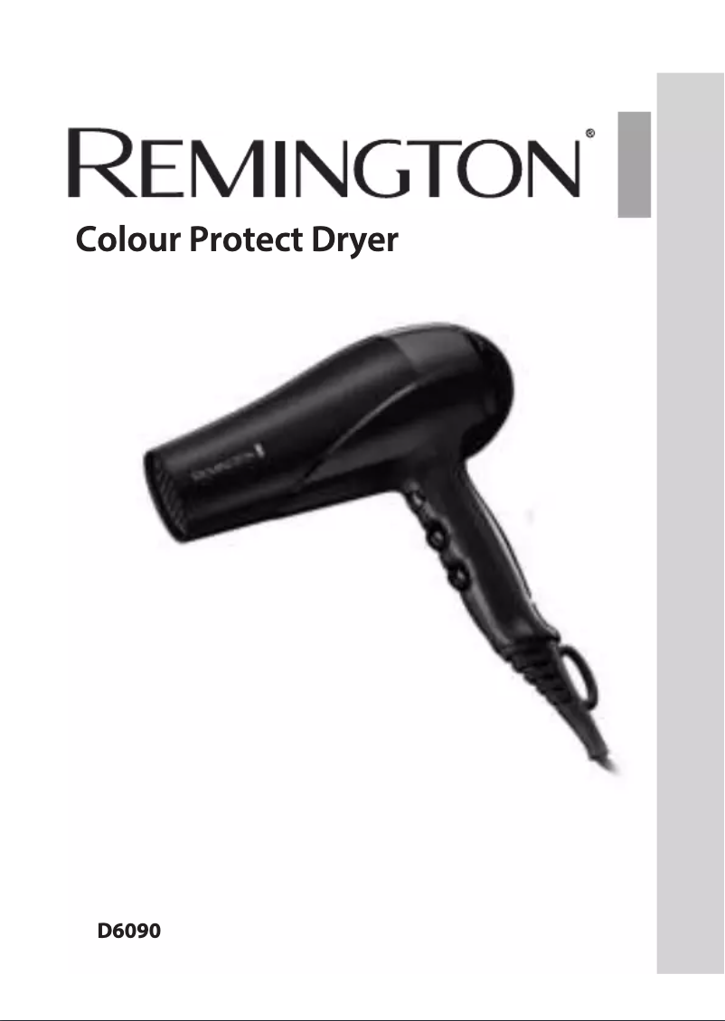 Page n°1 - Manuel utilisateur Remington Colour Protect D6090
