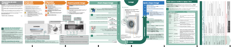 Page n°1 - Manuel utilisateur Siemens WM14S840FG