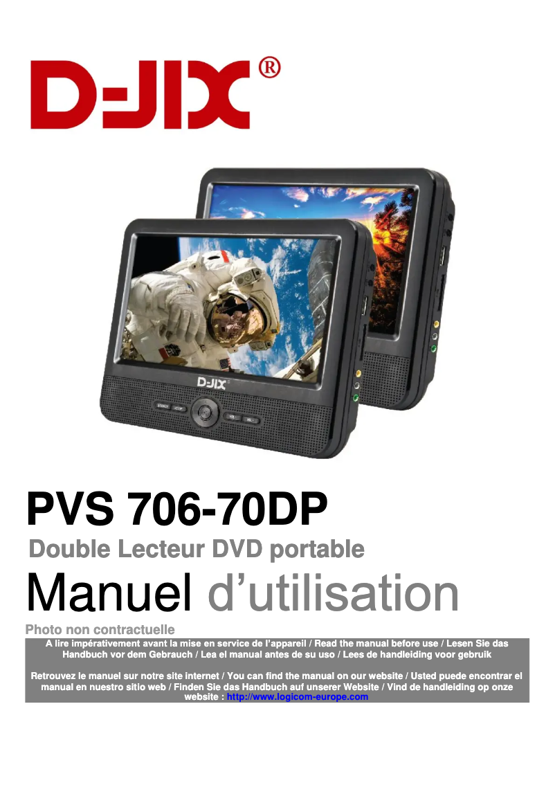 Page n°1 - Manuel utilisateur D-Jix PVS 706-70DP