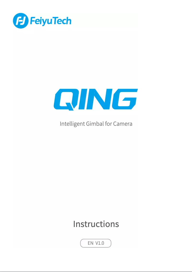 Page 1 de la notice Manuel utilisateur FeiyuTech QING