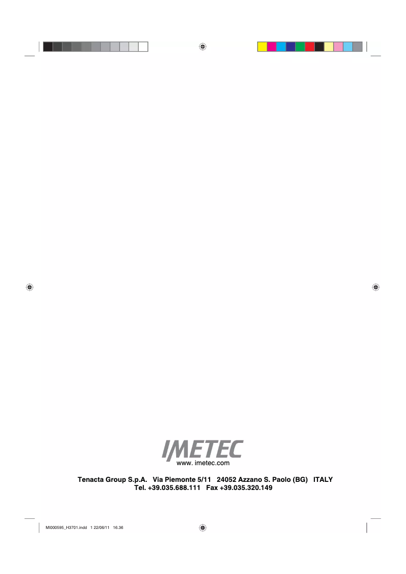 Page 1 de la notice Manuel utilisateur Imetec Sensuij MP2-200