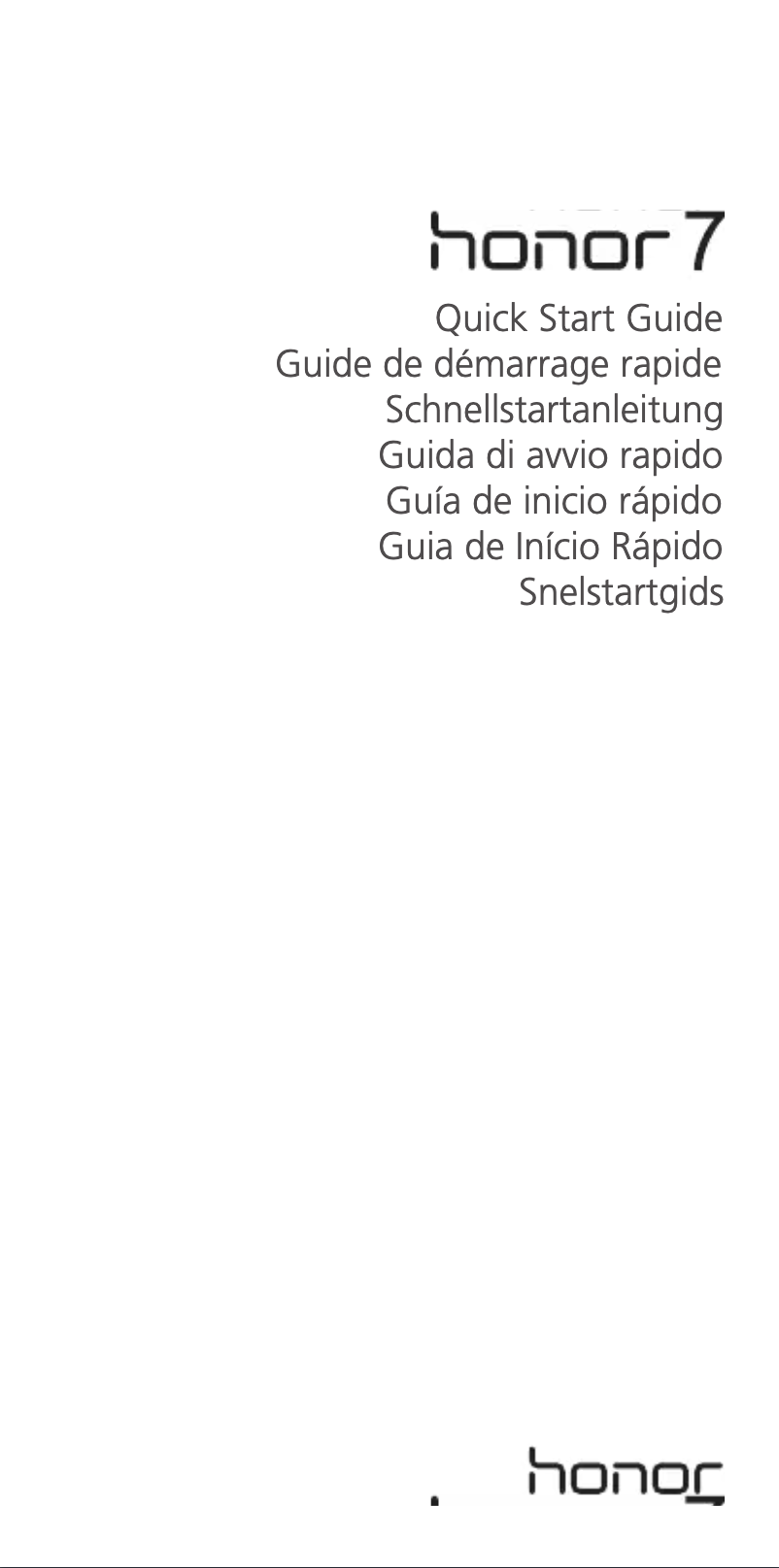 Page 1 de la notice Manuel utilisateur Honor 7 Premium