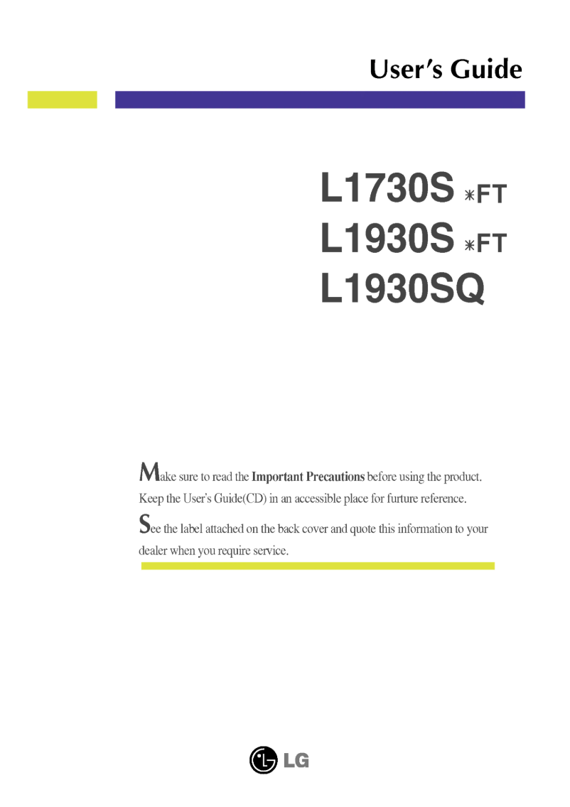 Imagen de la primera página del manual del dispositivo L1730SBFT