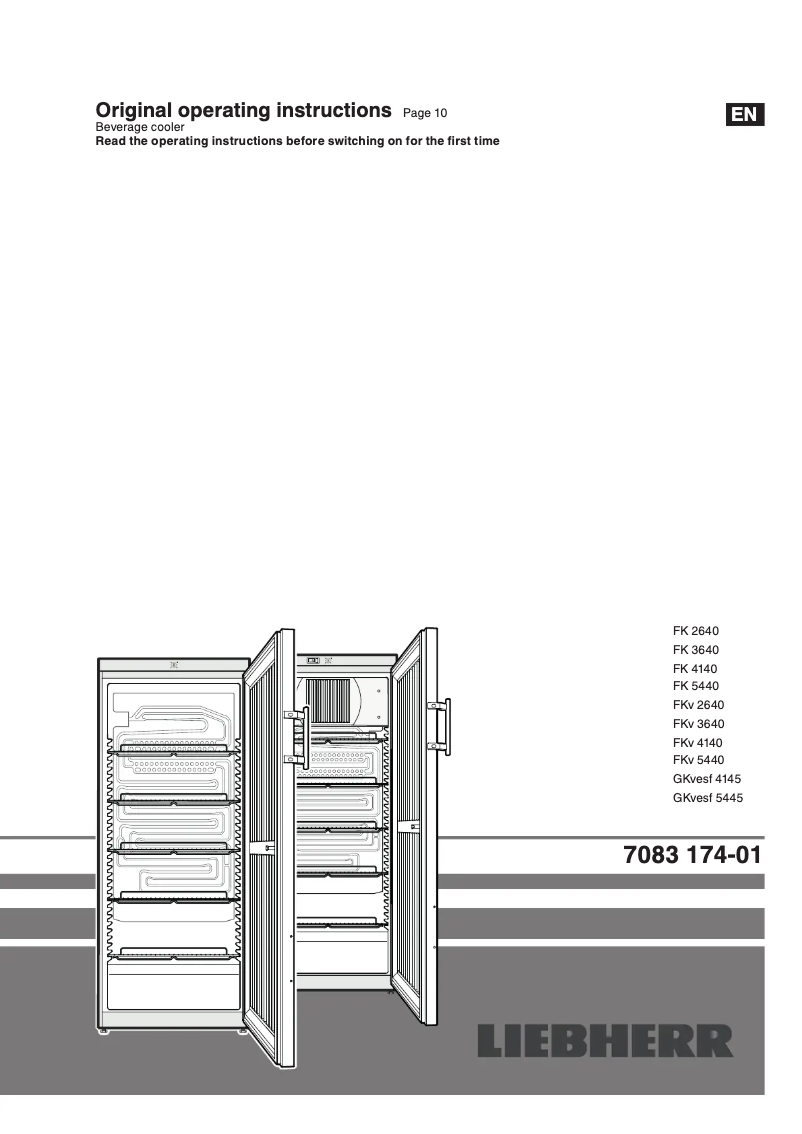Page 1 de la notice Manuel utilisateur Liebherr GKvesf 4145 Pro