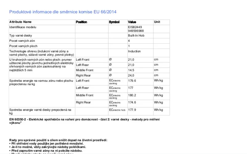 Image de la première page du manuel de l'appareil EIS82449