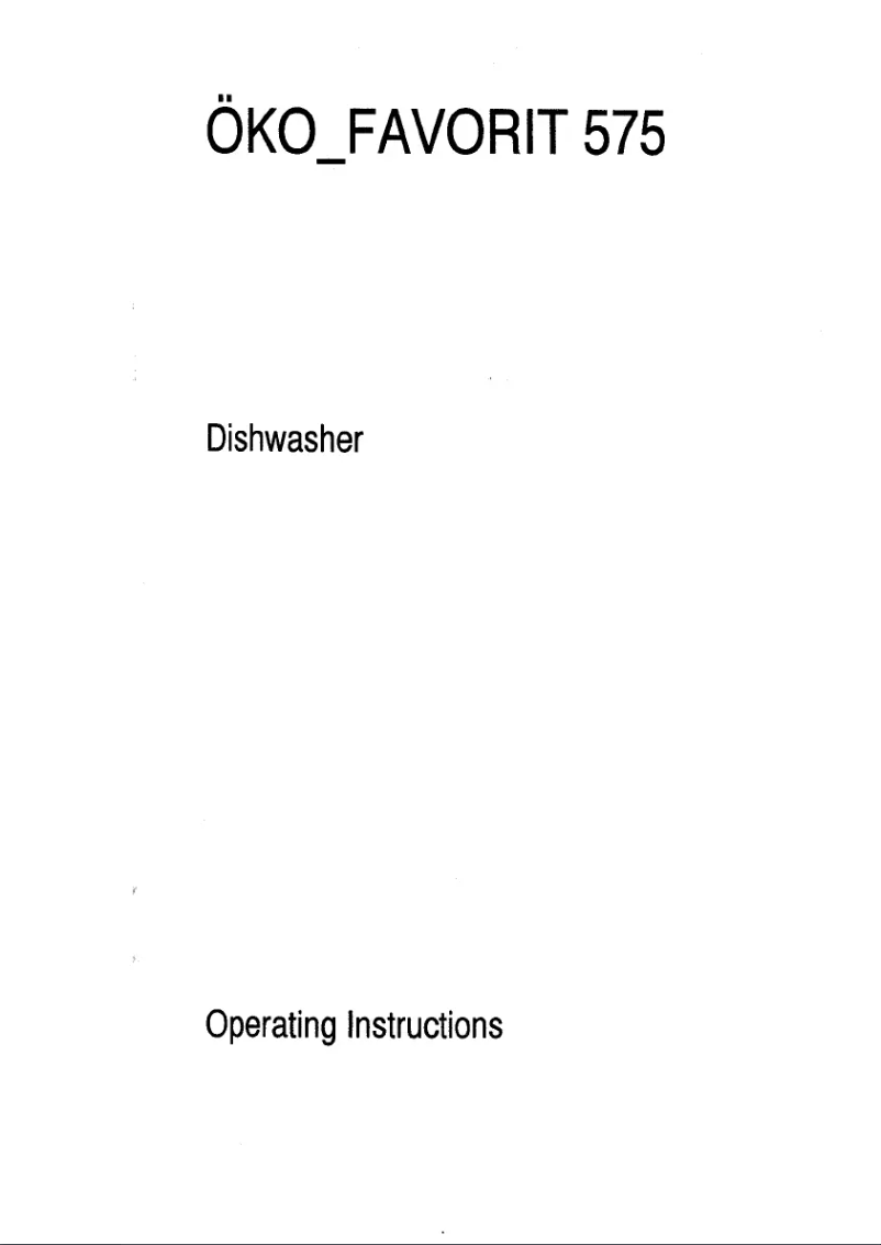 Imagen de la primera página del manual del dispositivo Favorit 575