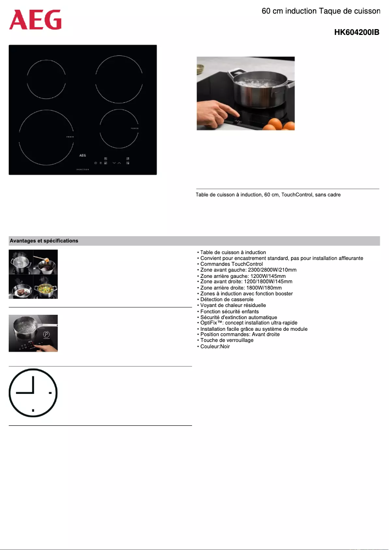Image de la première page du manuel de l'appareil HK604200IB