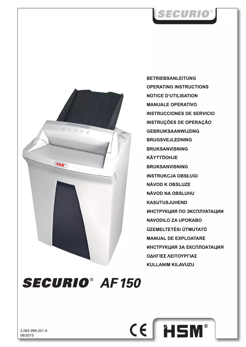 Página 1 del manual Manual de usuario HSM SECURIO AF150