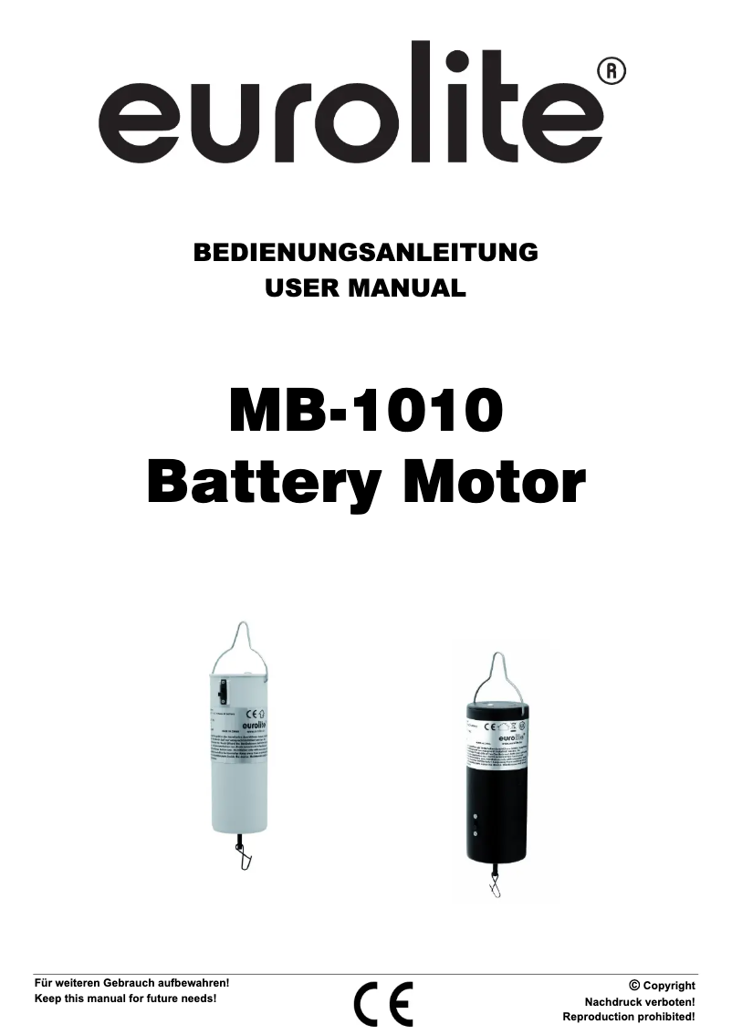 Image de la première page du manuel de l'appareil MB-1010