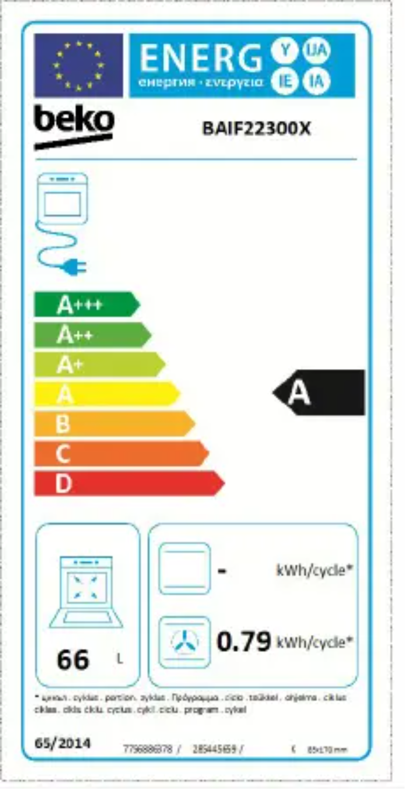Page n°1 - Manuel utilisateur Beko BAIF22300