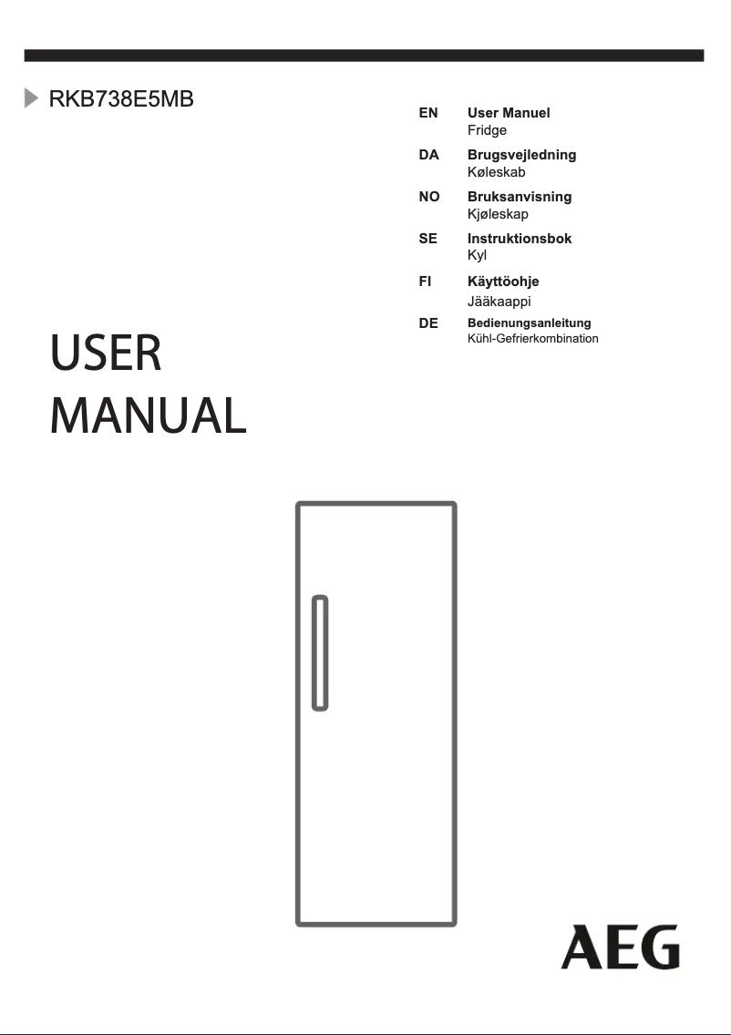 Página 1 del manual Manual de usuario AEG RKB738E5MX
