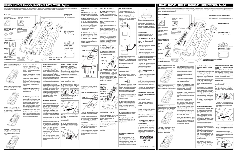 Page 1 de la notice Manuel utilisateur Panamax PM8DBS-EX