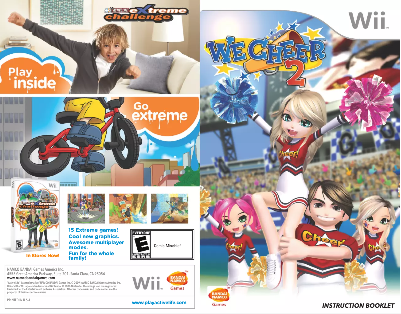 Page 1 de la notice Manuel utilisateur Nintendo We Cheer 2 (Wii)