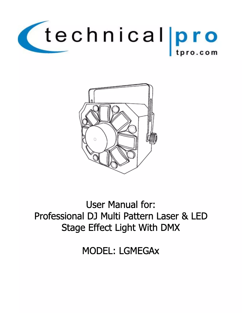 Page n°1 - Manuel utilisateur Technical Pro LGMEGAX