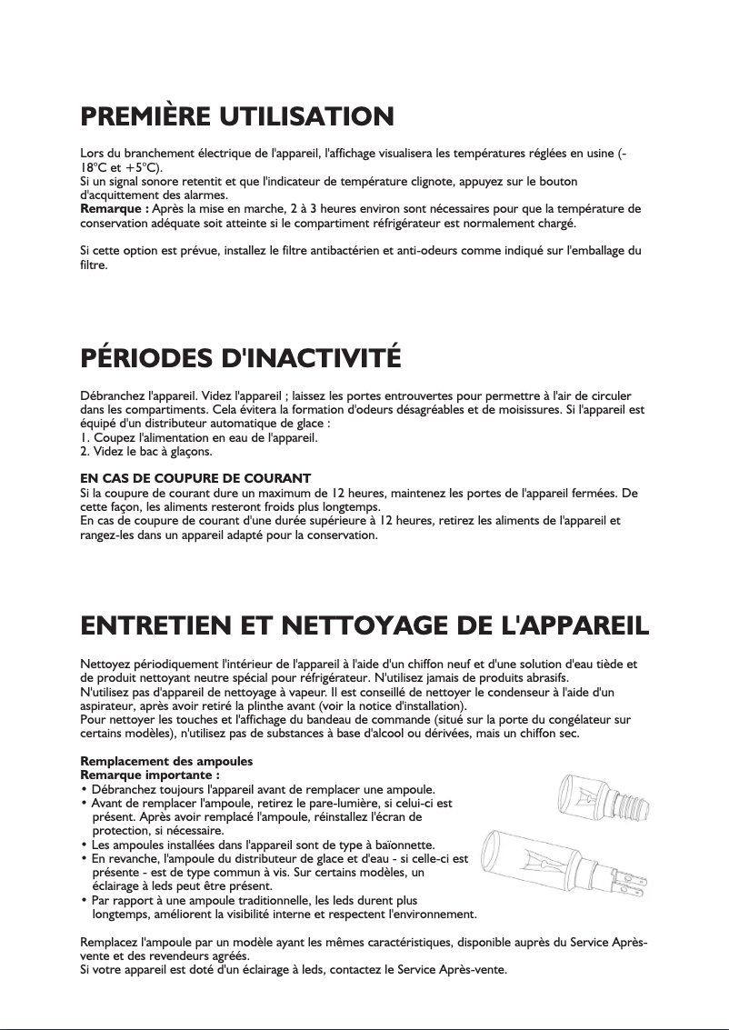 Page 1 de la notice Manuel utilisateur Whirlpool WSN5586 A+ N
