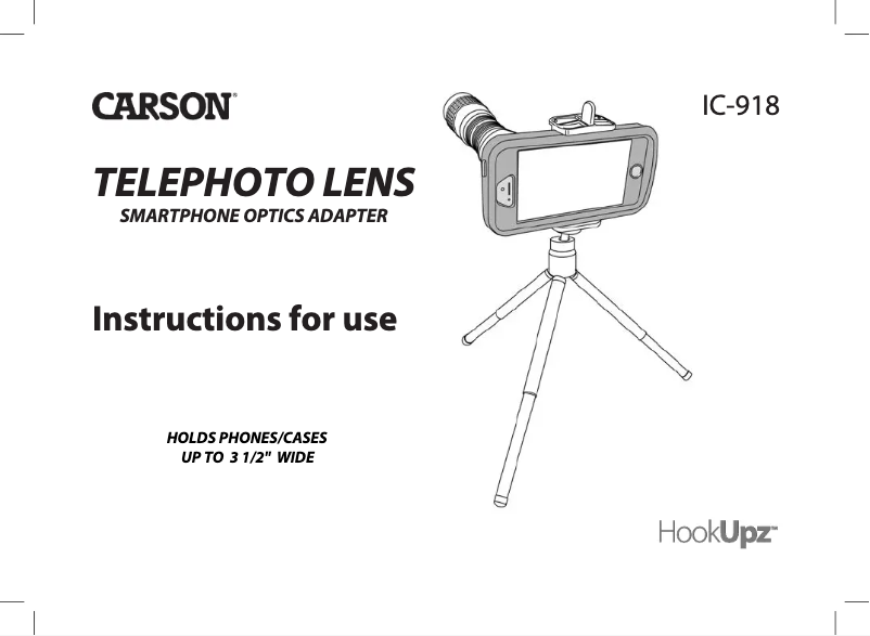 Page 1 de la notice Manuel utilisateur Carson HookUpz IC-918