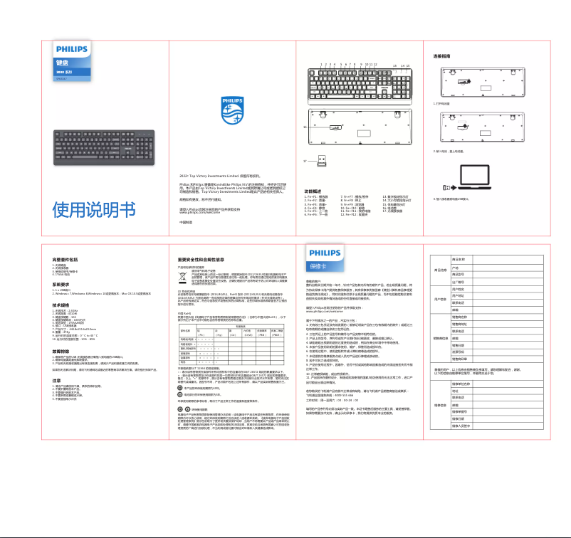 Page 1 of the manual User Manual Philips SPK6347