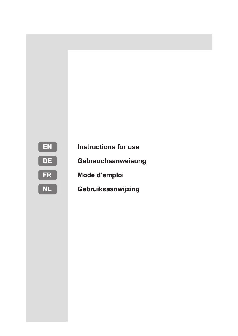 Page 1 de la notice Manuel utilisateur Hotpoint H55RM1110K1
