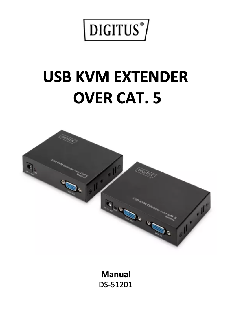 Page 1 de la notice Mode d'emploi Digitus DS-51201
