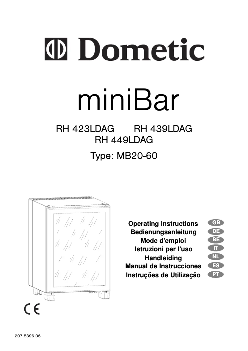 Page 1 de la notice Manuel utilisateur Dometic RH 439LD