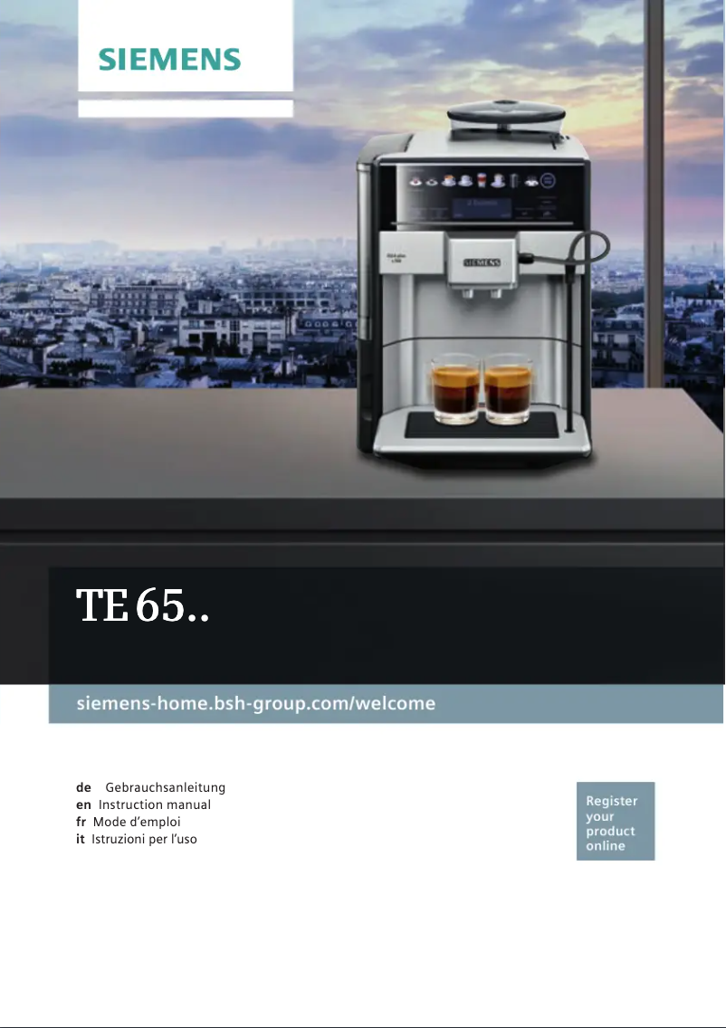 Página 1 del manual Manual de usuario Siemens EQ.6