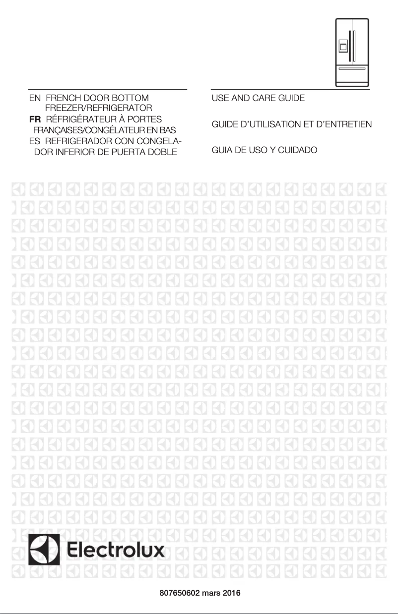Page 1 de la notice Manuel utilisateur Electrolux EI23BC65KS