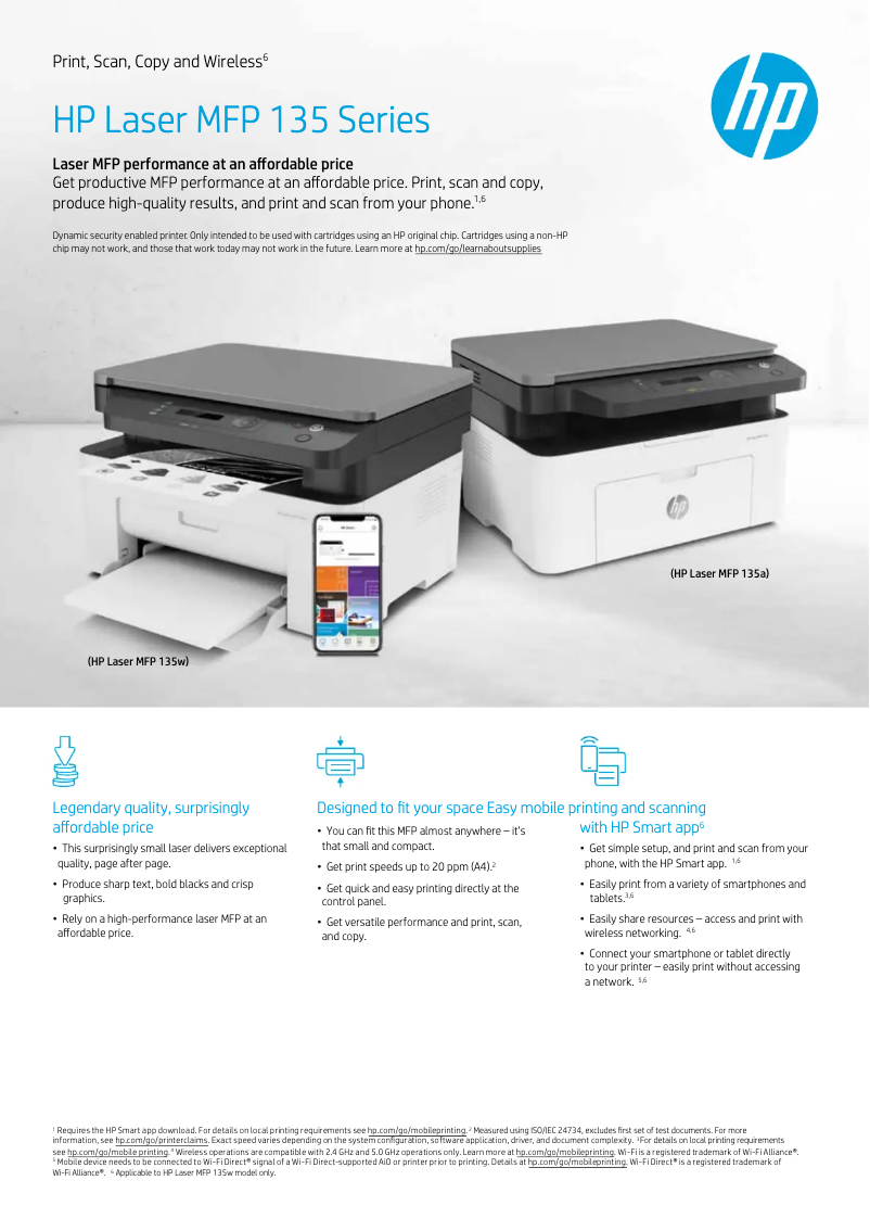 Imagen de la primera página del manual del dispositivo Laser MFP 137fnw