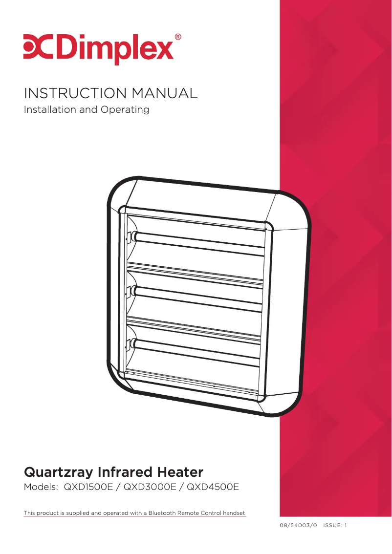 Page 1 de la notice Manuel utilisateur Dimplex QXD4500E