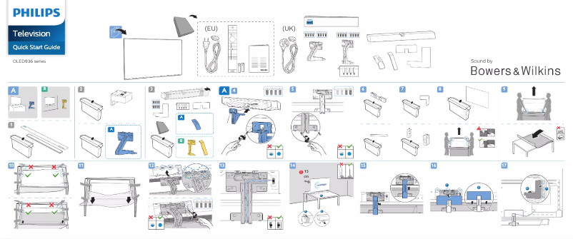Page 1 of the manual Quick Start Guide Philips 55OLED936
