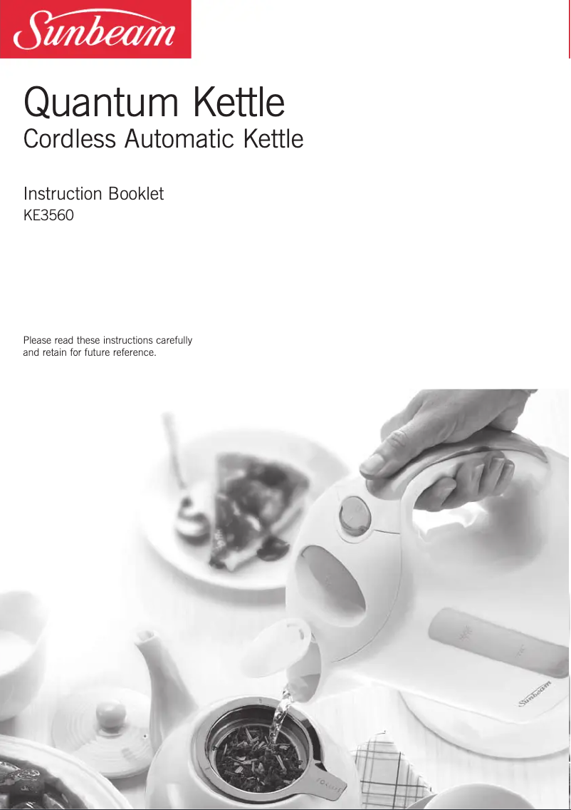 Image de la première page du manuel de l'appareil KE3560